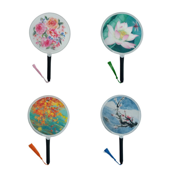 Appearing Round Fan (Set of 4) by Angel - Image 3
