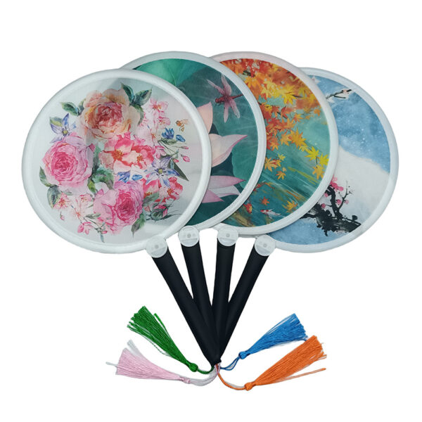 Appearing Round Fan (Set of 4) by Angel - Image 5