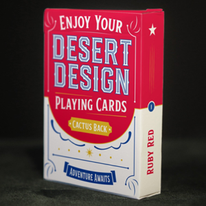 Desert Design (Ruby Red) Playing Cards