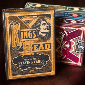 King's Head (Black and Gold Foil) Playing Cards  by Joker and the Thief