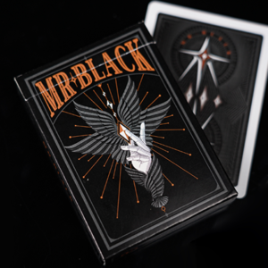 Mr. Black V1 (Black) Playing Cards