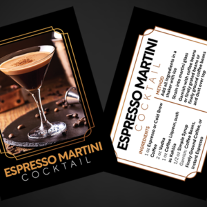 Cocktail Cards (Espresso Martini) by Svenpad