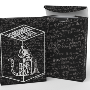 Schrodinger's Cat: Quantum Gilded Dead Black Playing Cards
